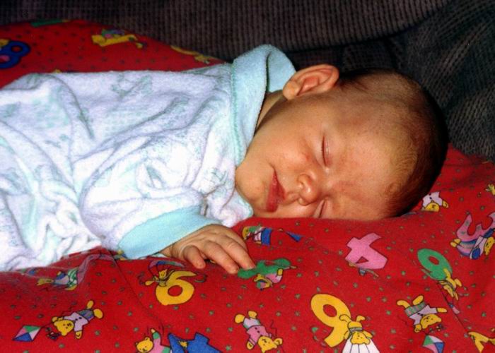 Grace fast asleep